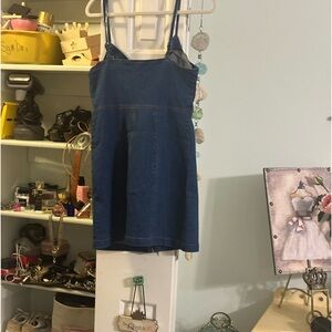 Dark denim dress